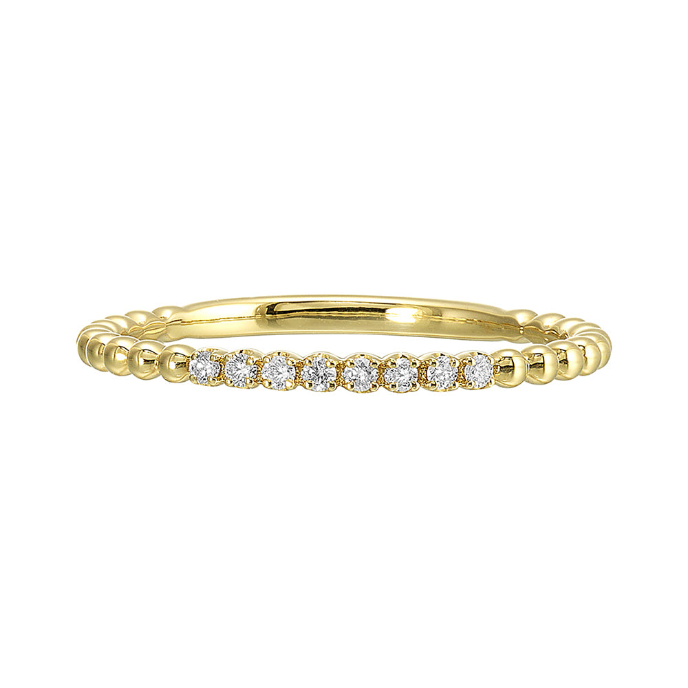14Kt Yellow Gold Diamond 1/20Ctw Ring