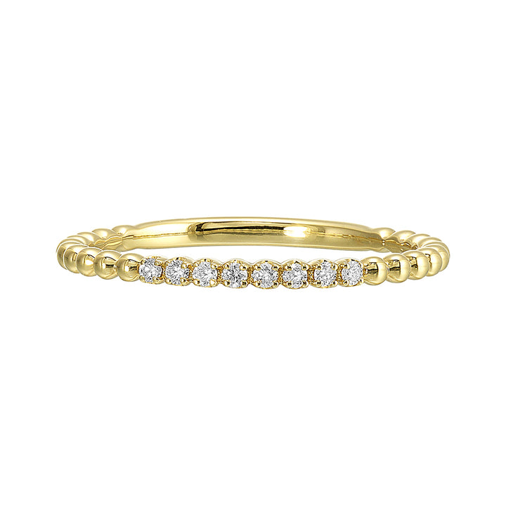 14Kt Yellow Gold Diamond 1/20Ctw Ring