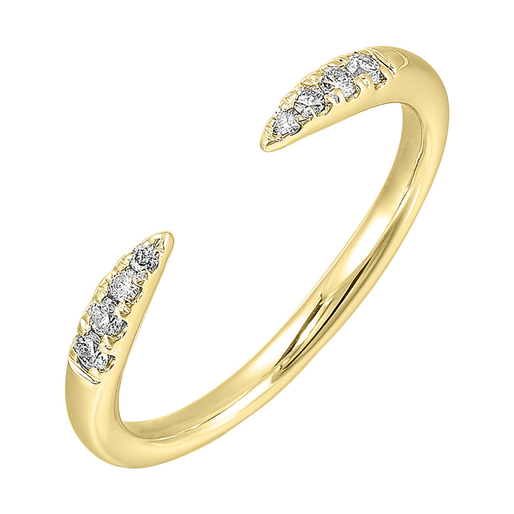 14Kt Yellow Gold Diamond 1/10Ctw Ring