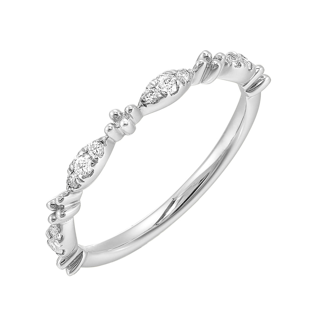 14Kt White Gold Diamond 1/7Ctw Ring
