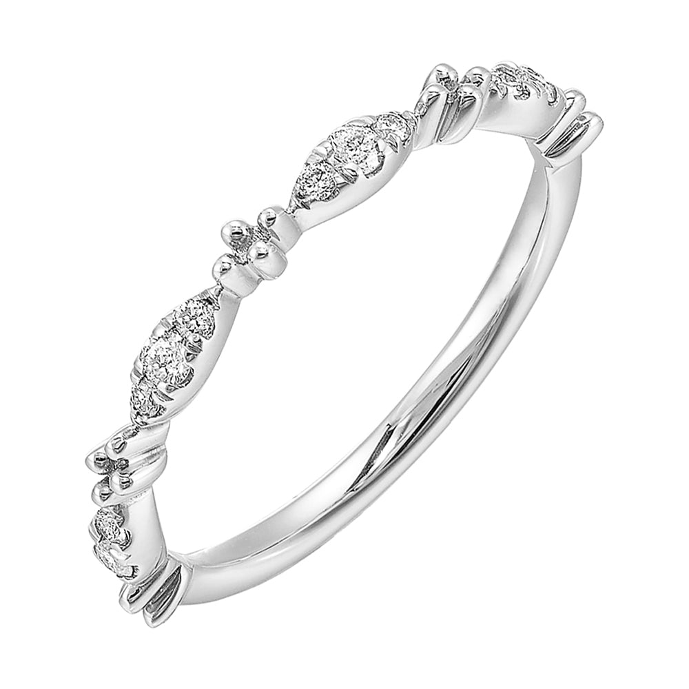 14Kt White Gold Diamond 1/7Ctw Ring