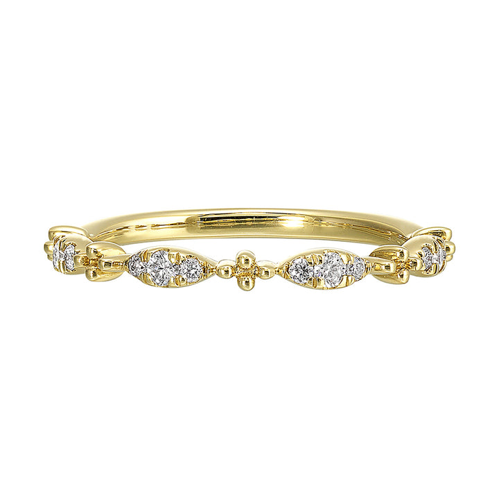 14Kt Yellow Gold Diamond 1/7Ctw Ring