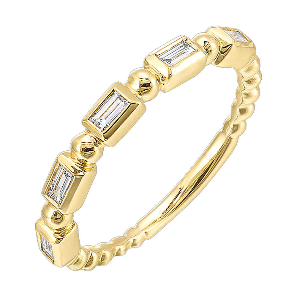 14Kt Yellow Gold Diamond 1/5Ctw Ring