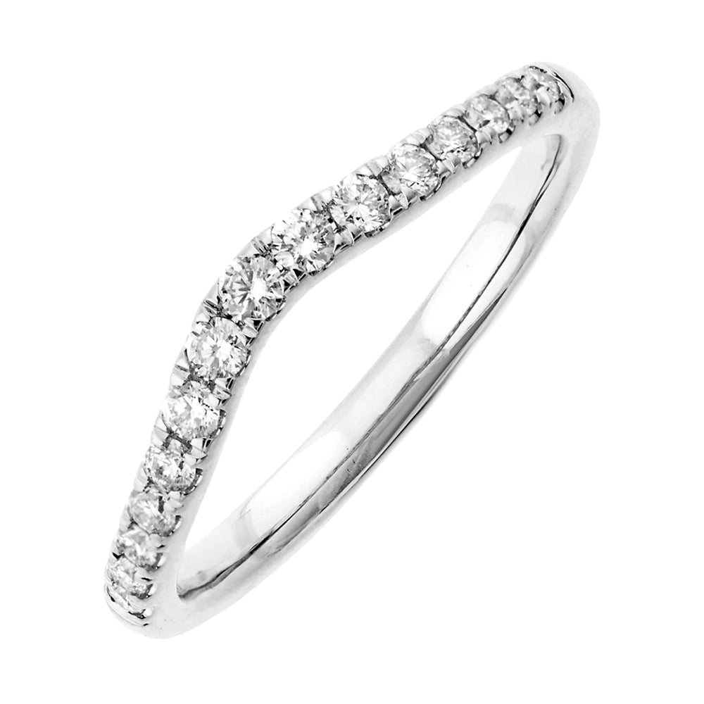 14Kt White Gold Diamond 1/4Ctw Ring
