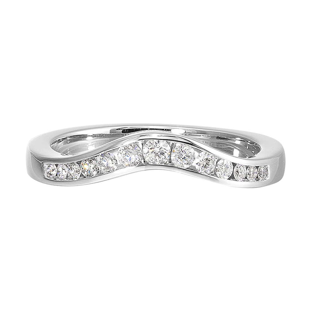 14Kt White Gold Diamond 1/4Ctw Ring