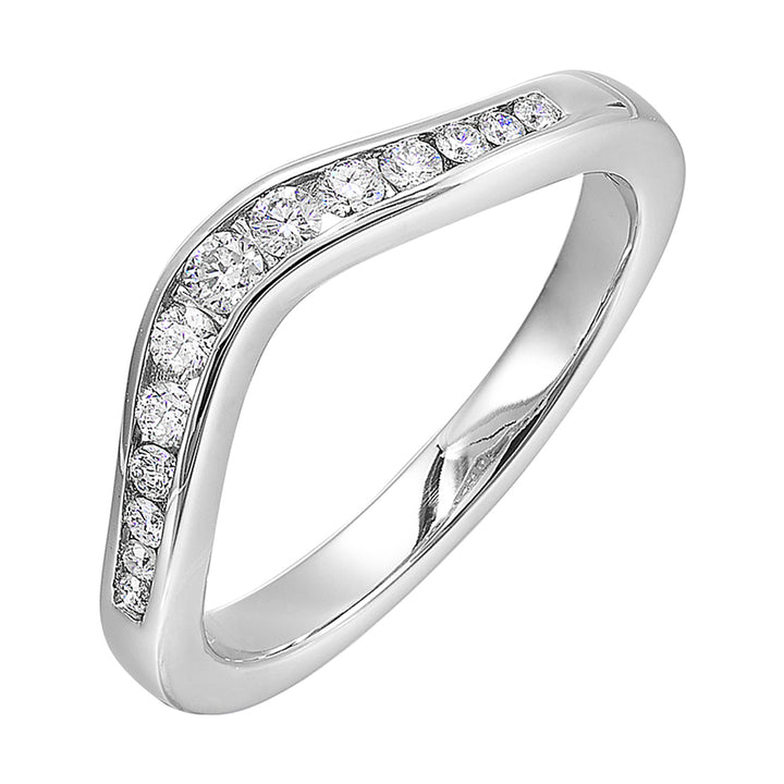 14Kt White Gold Diamond 1/4Ctw Ring