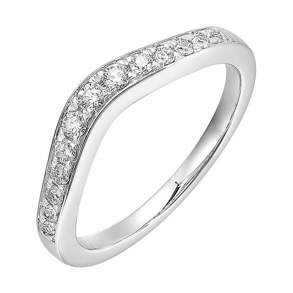 14Kt White Gold Diamond 1/4Ctw Ring