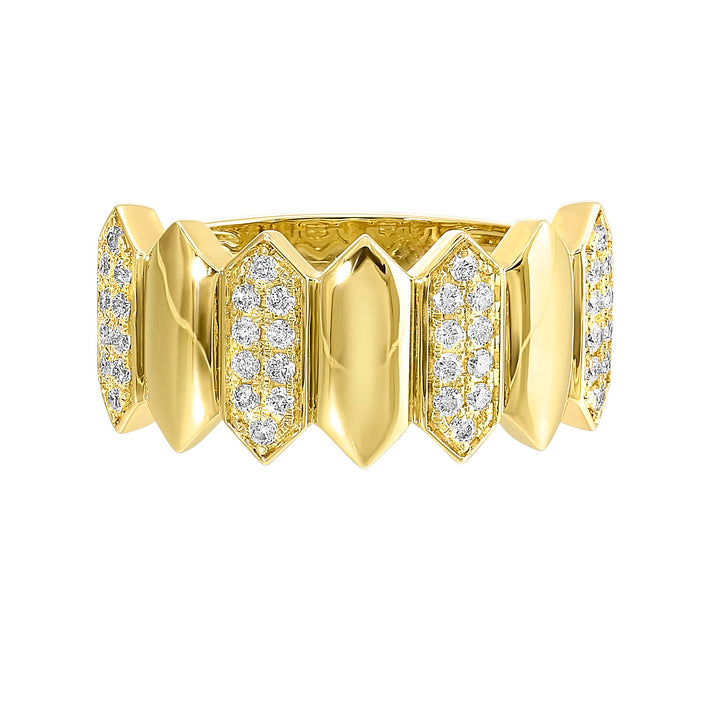 14Kt Yellow Gold Diamond 1/4Ctw Ring