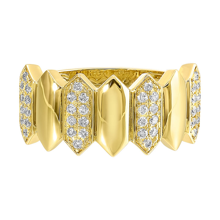 14Kt Yellow Gold Diamond 1/4Ctw Ring