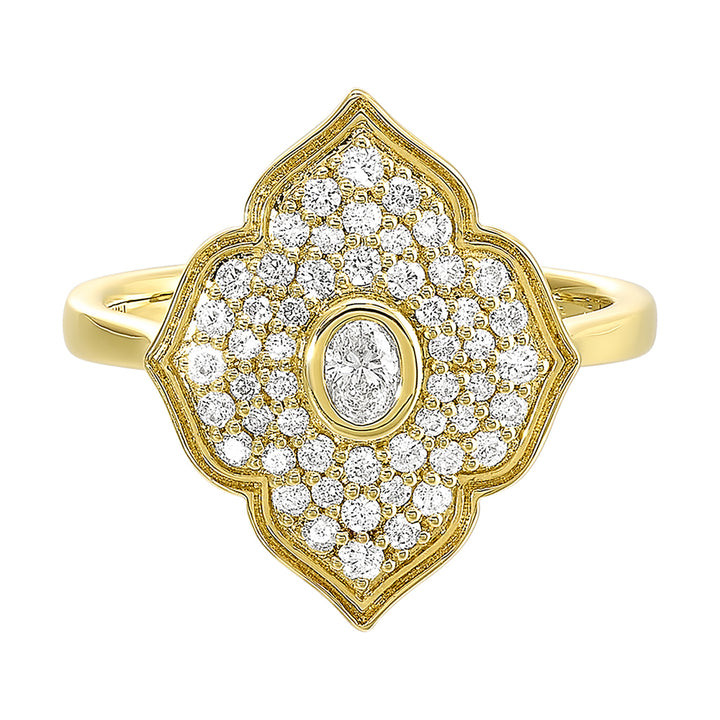 14Kt Yellow Gold Diamond 1/2Ctw Ring