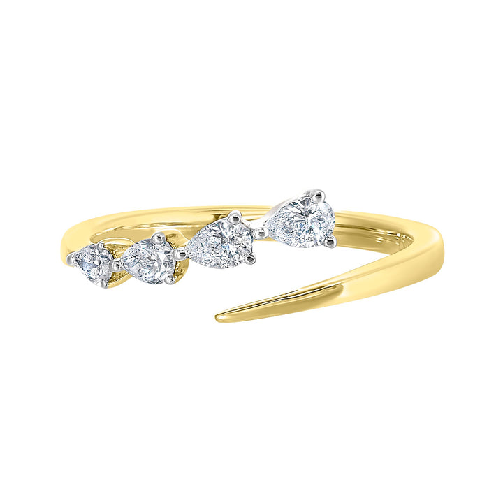 14Kt Yellow Gold Diamond 1/4Ctw Ring