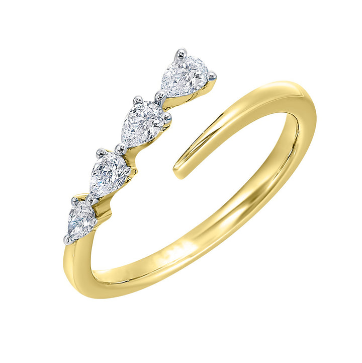 14Kt Yellow Gold Diamond 1/4Ctw Ring