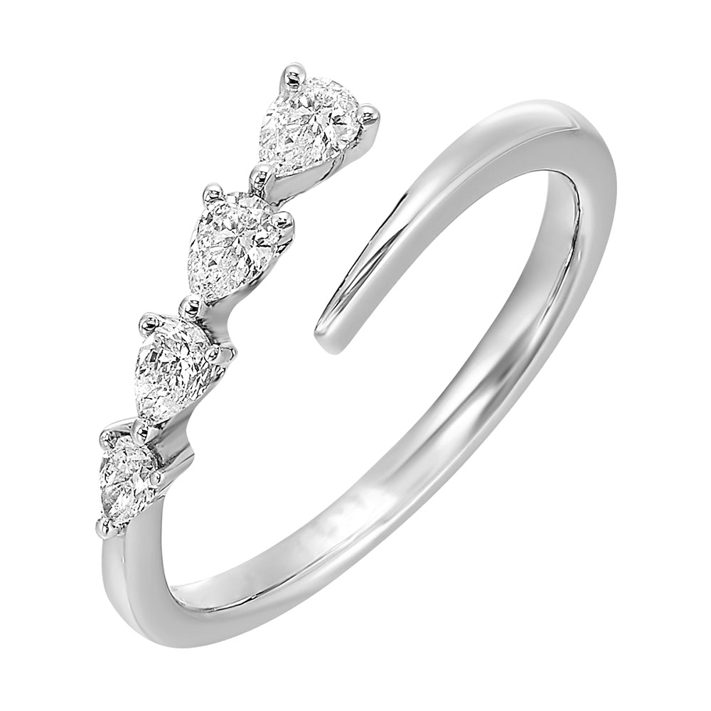 14Kt White Gold Diamond 1/4Ctw Ring