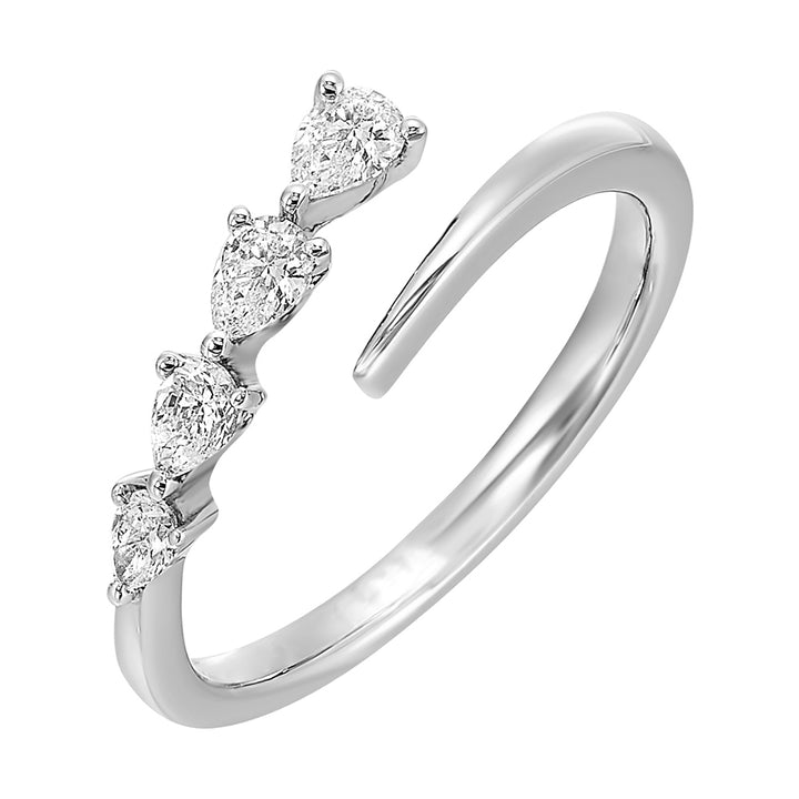 14Kt White Gold Diamond 1/4Ctw Ring