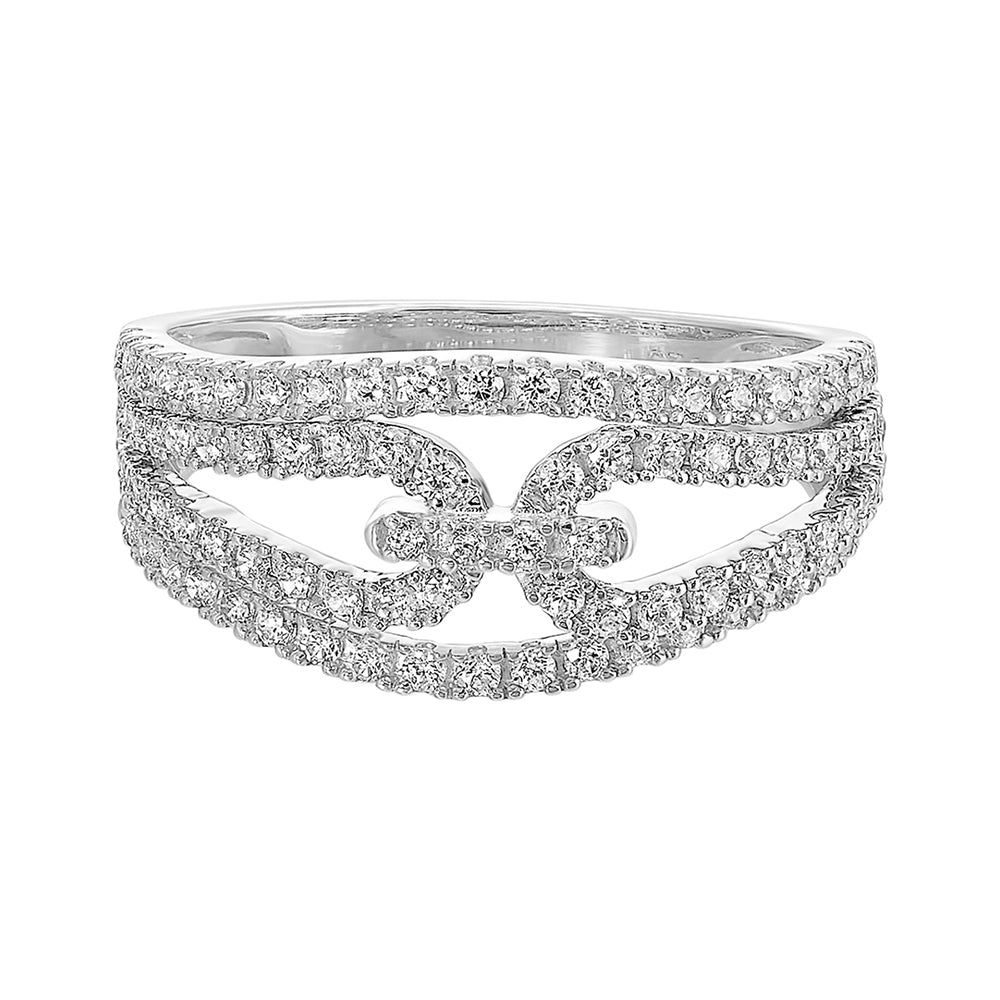 10Kt White Gold Diamond 3/4Ctw Ring