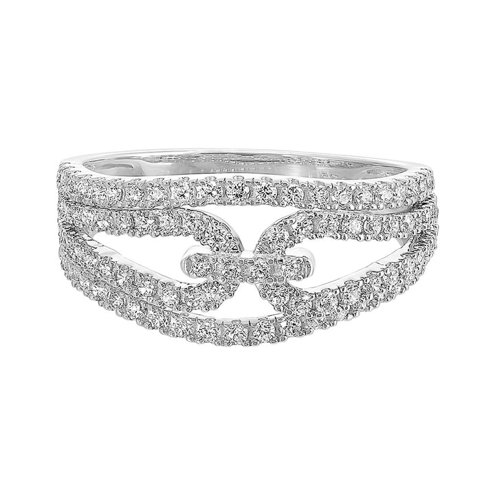 10Kt White Gold Diamond 3/4Ctw Ring