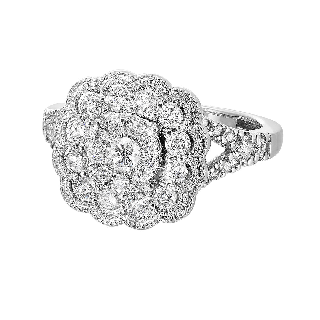 14Kt White Gold Diamond 1Ctw Ring