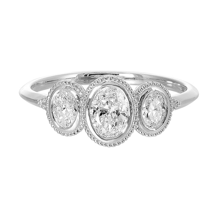 14Kt White Gold Diamond 3/4Ctw Ring