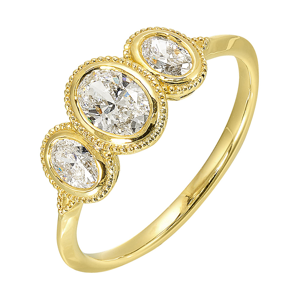 14Kt Yellow Gold Diamond 3/4Ctw Ring