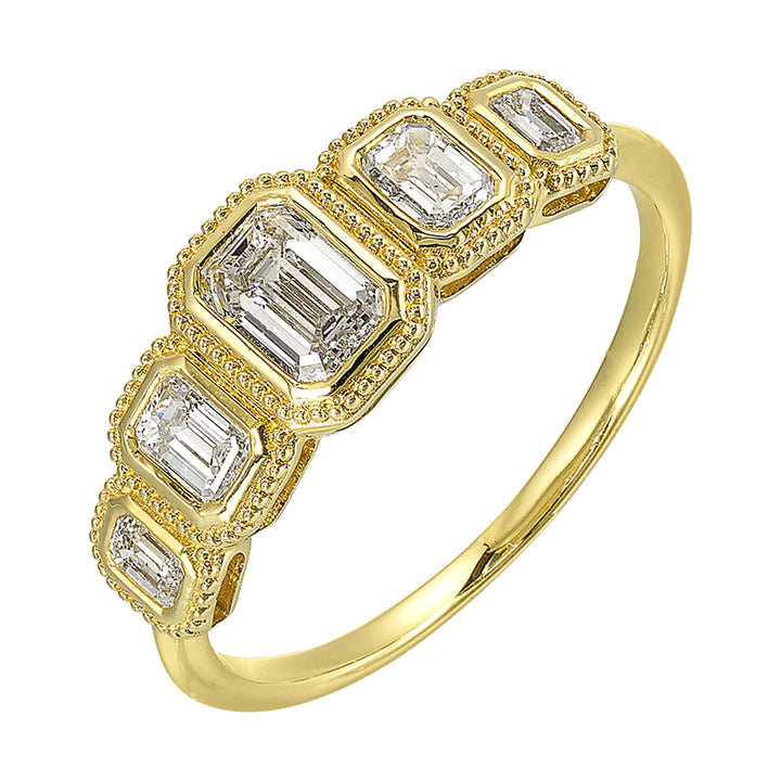 14Kt Yellow Gold Diamond 1Ctw Ring