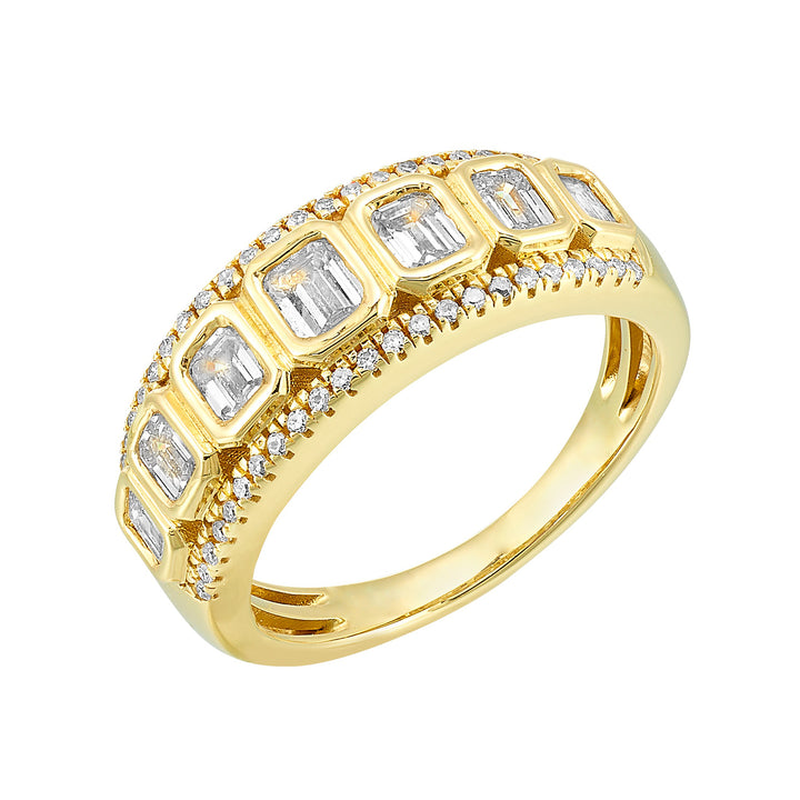 14Kt Yellow Gold Diamond 1 1/3Ctw Ring
