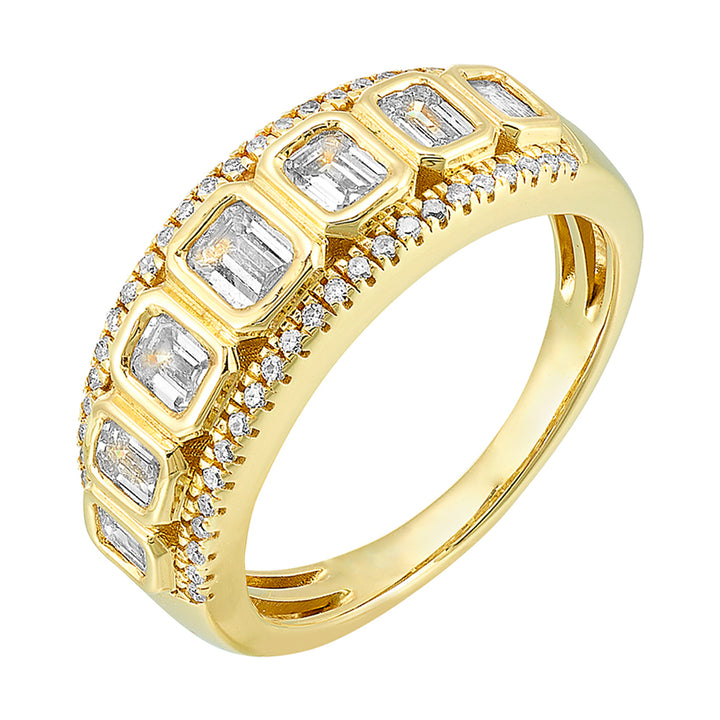14Kt Yellow Gold Diamond 1 1/3Ctw Ring
