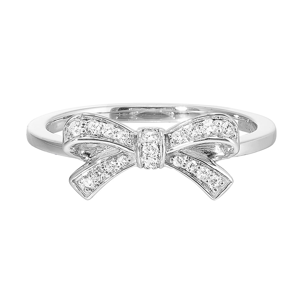 10Kt White Gold Diamond 1/7Ctw Ring