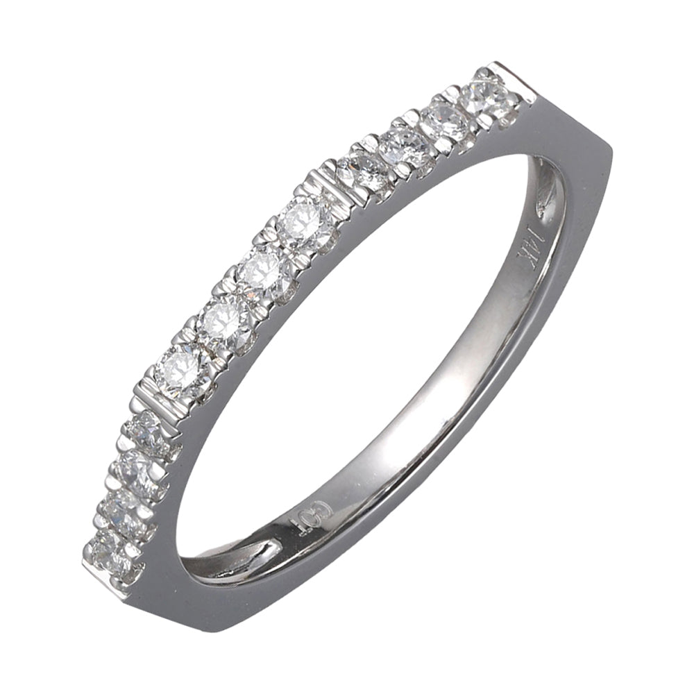 14Kt White Gold Diamond 1/4Ctw Ring