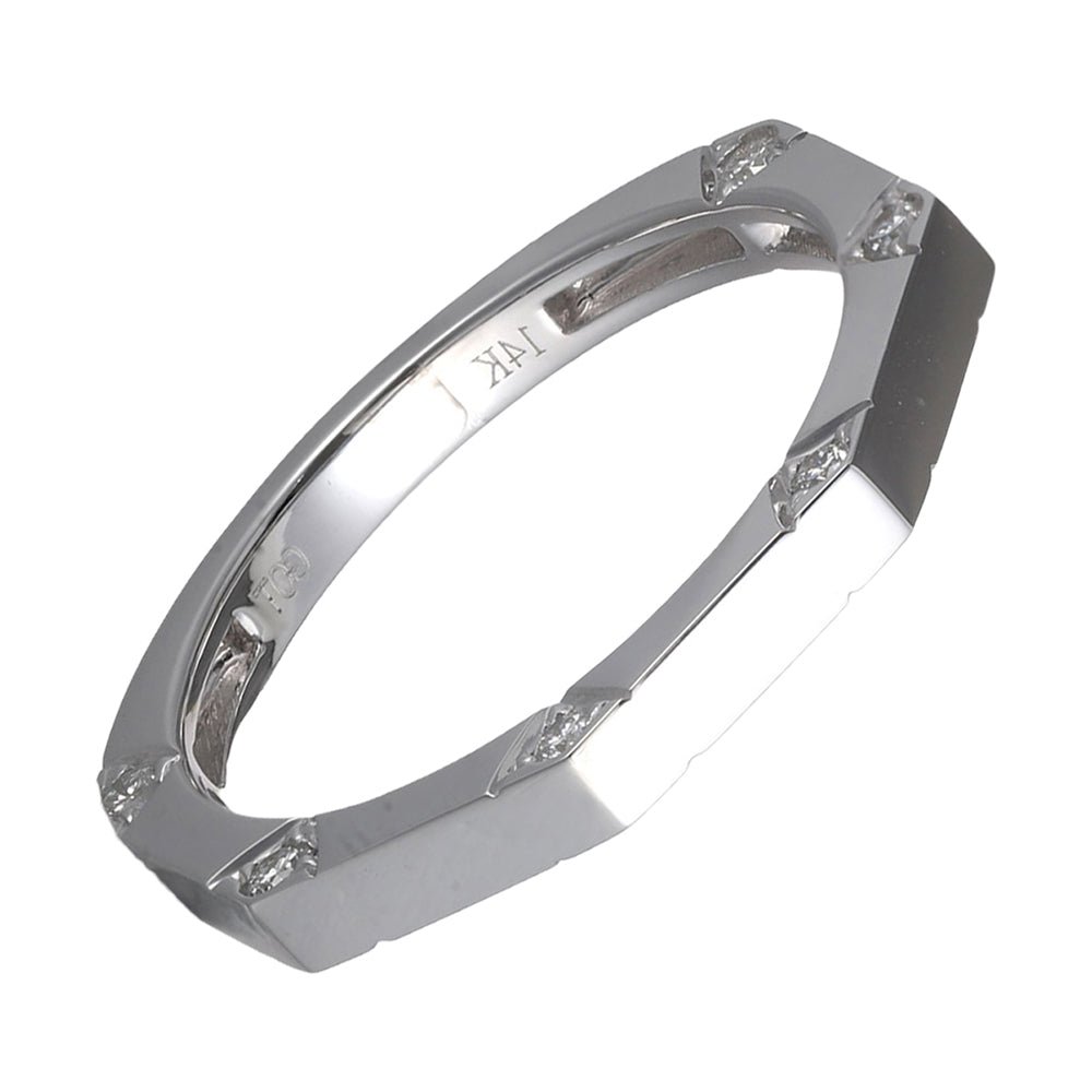14Kt White Gold Diamond 1/5Ctw Ring