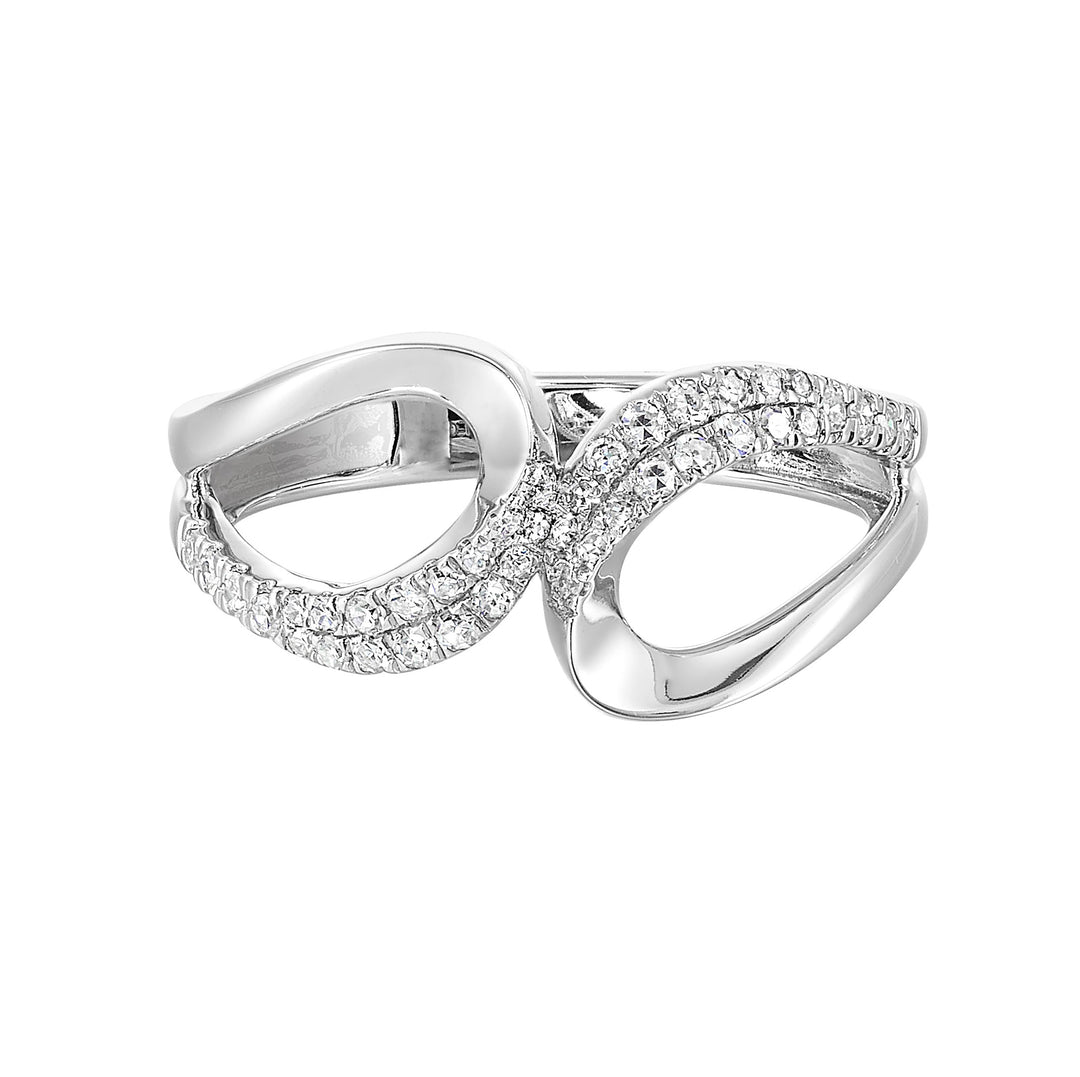 14Kt White Gold Diamond 1/4Ctw Ring
