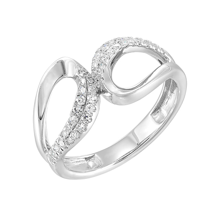 14Kt White Gold Diamond 1/4Ctw Ring