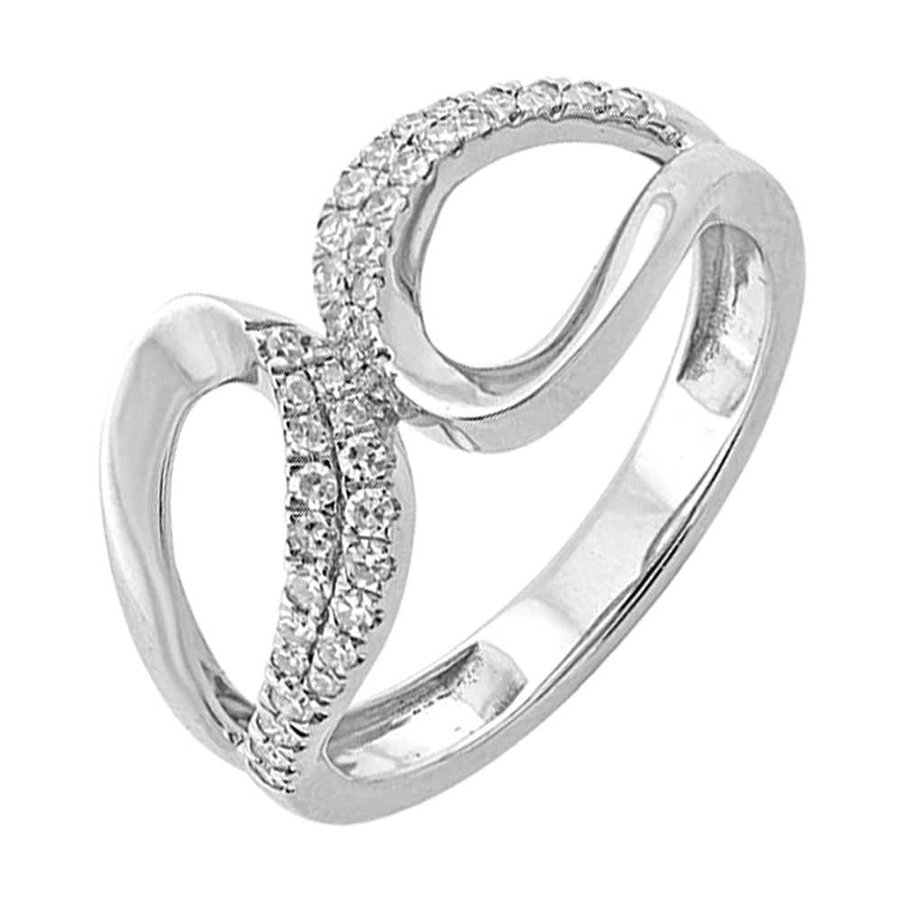 14Kt White Gold Diamond 1/4Ctw Ring