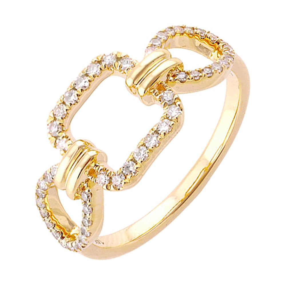 14Kt Yellow Gold Diamond 1/4Ctw Ring