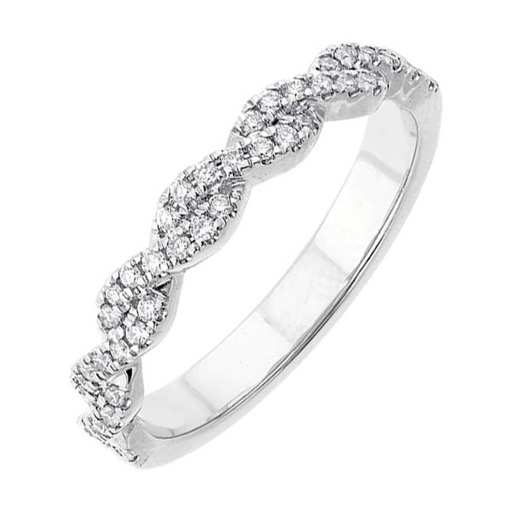 14Kt White Gold Diamond 1/5Ctw Ring