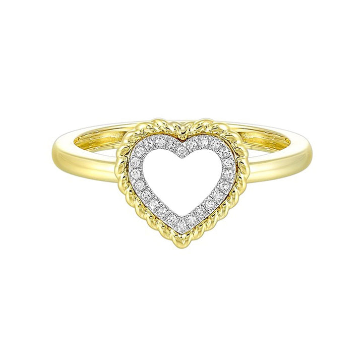 14Kt Yellow Gold Diamond 1/20Ctw Ring