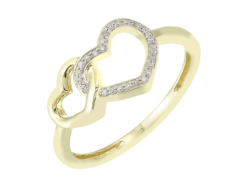 10Kt Yellow Gold Diamond 1/15Ctw Ring