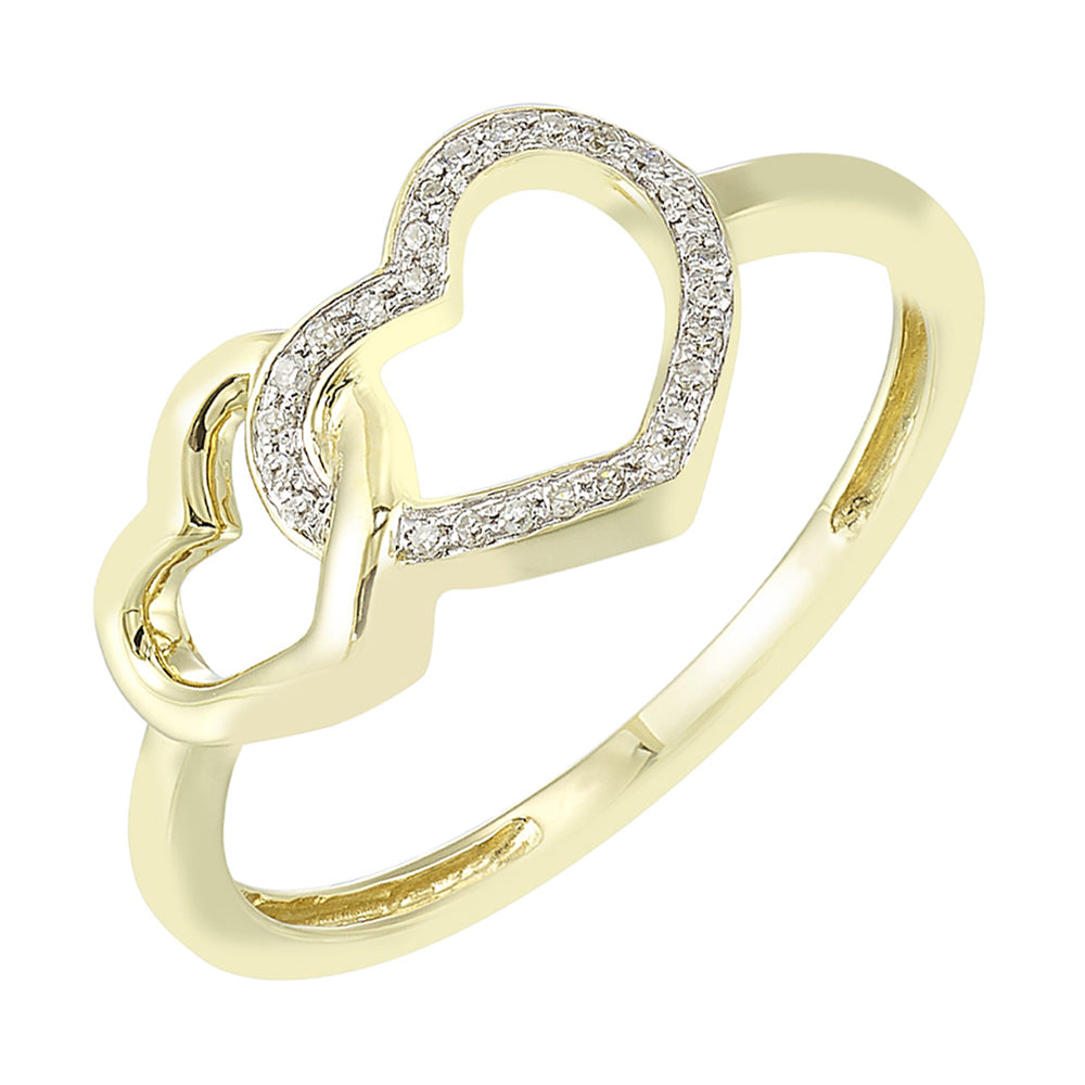 10Kt Yellow Gold Diamond 1/15Ctw Ring