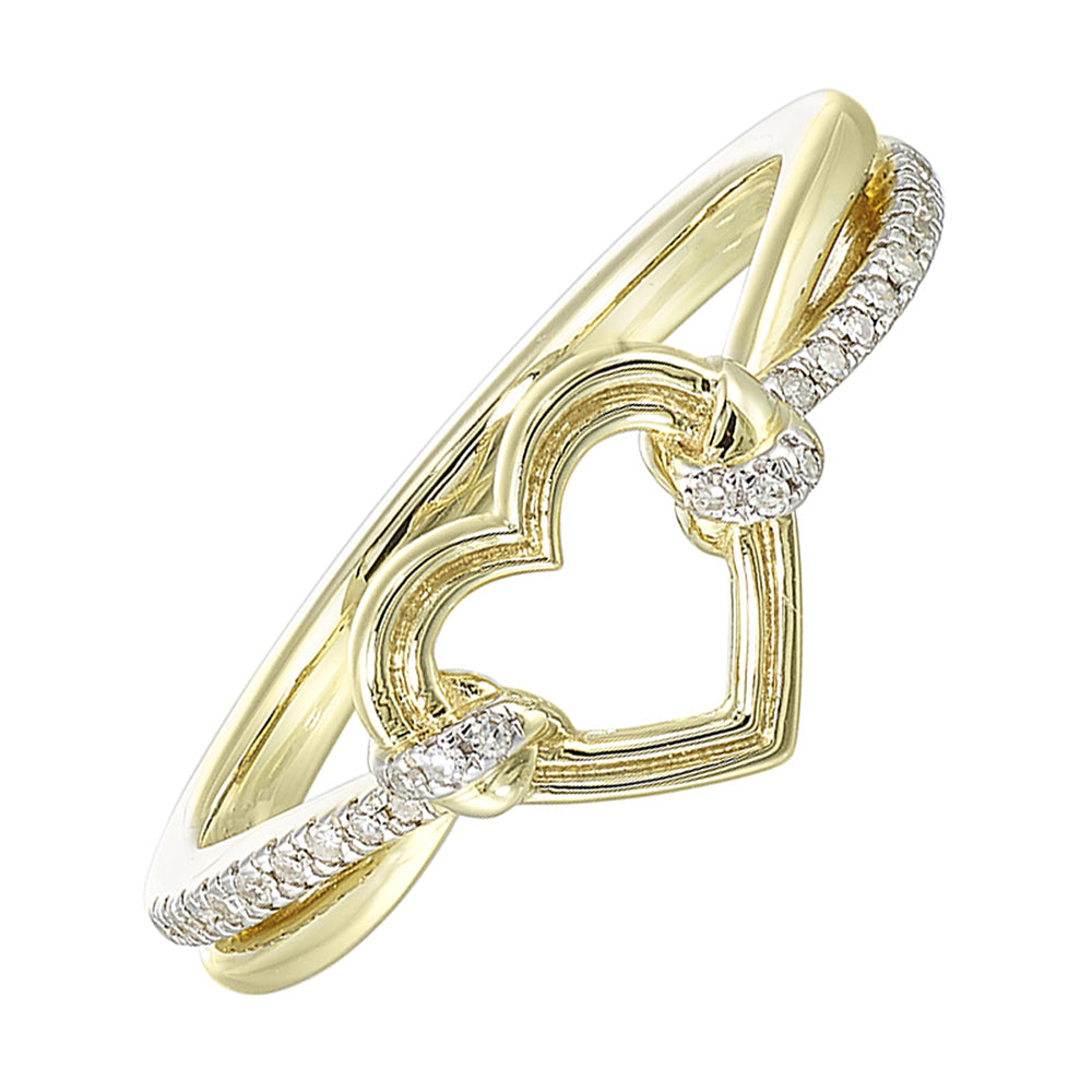 10Kt Yellow Gold Diamond 1/10Ctw Ring