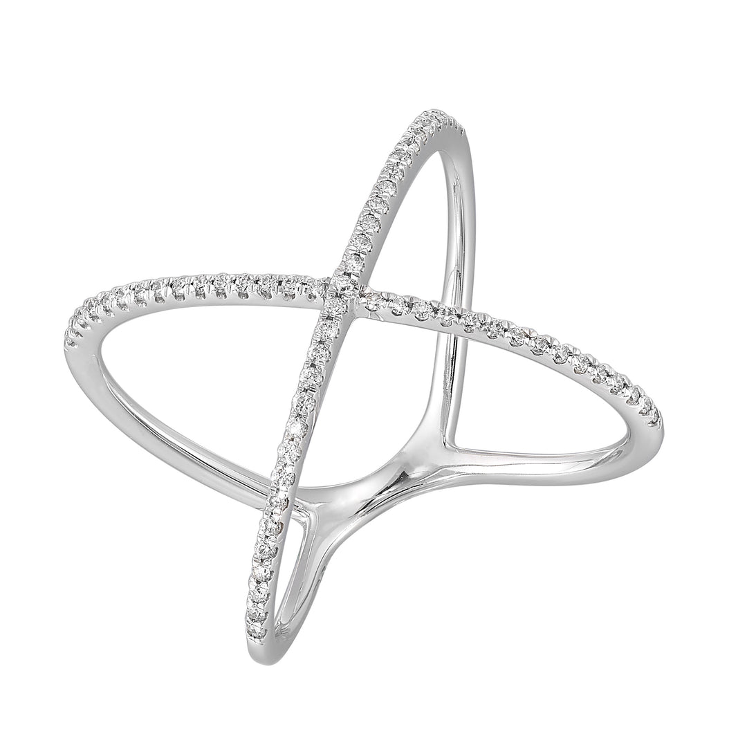 14Kt White Gold Diamond 1/5Ctw Ring