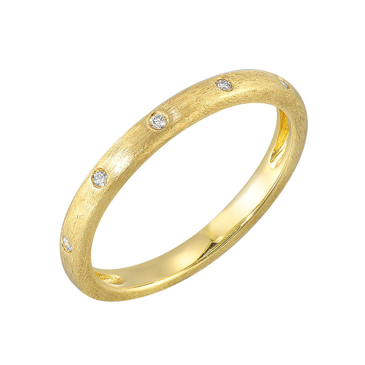 14Kt Yellow Gold Diamond 1/25Ctw Ring