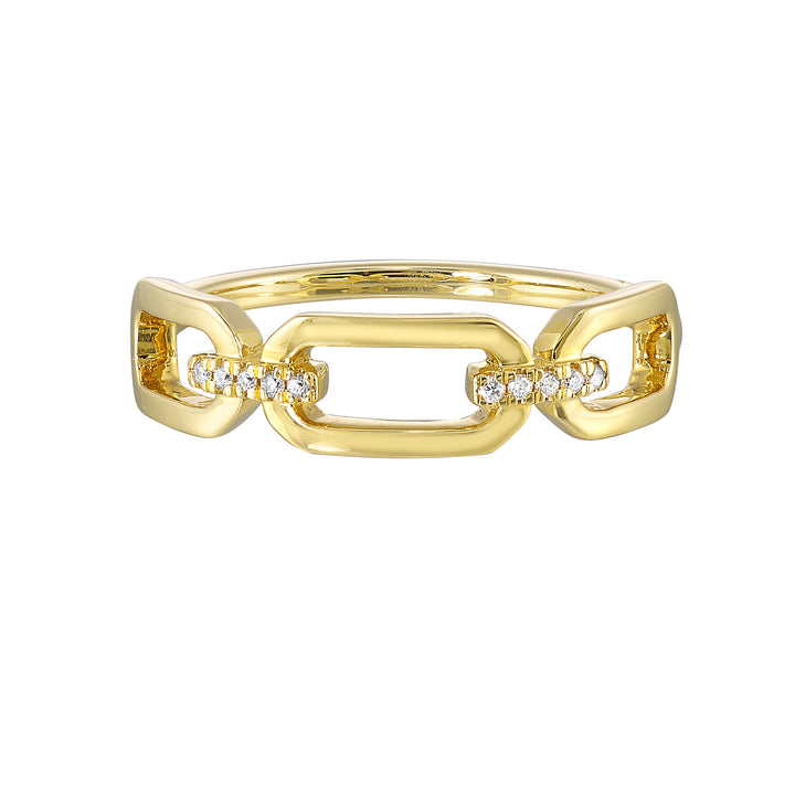 14Kt Yellow Gold Diamond 1/25Ctw Ring