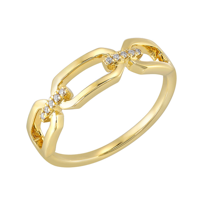 14Kt Yellow Gold Diamond 1/25Ctw Ring