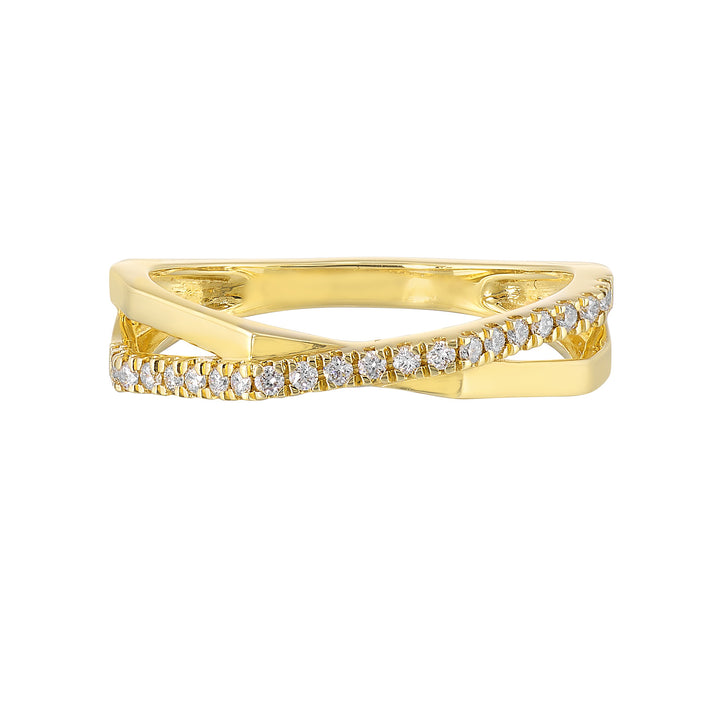 14Kt Yellow Gold Diamond 1/8Ctw Ring