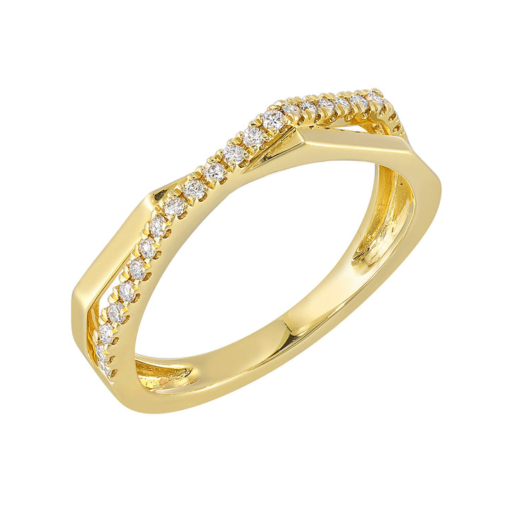 14Kt Yellow Gold Diamond 1/8Ctw Ring