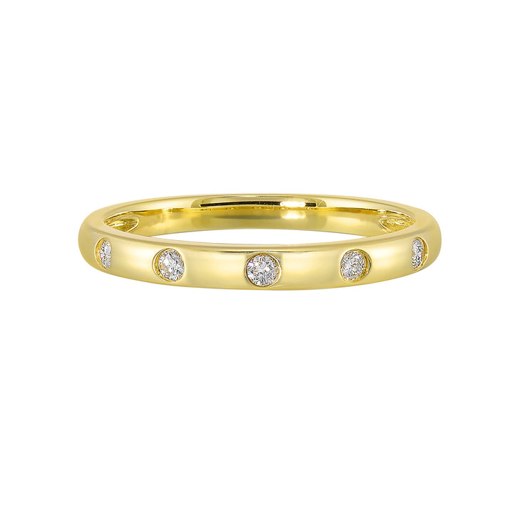 14Kt Yellow Gold Diamond 1/10Ctw Ring