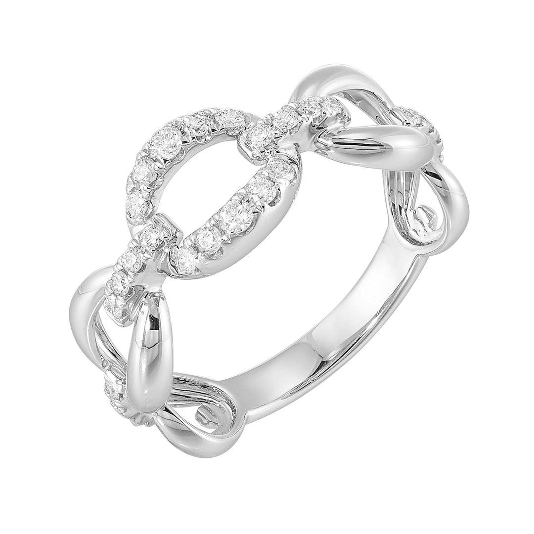 14Kt White Gold Diamond 1/4Ctw Ring