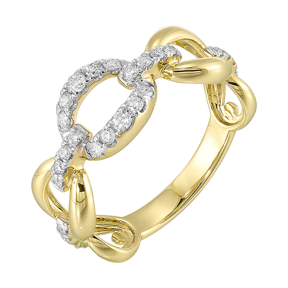 14Kt Yellow Gold Diamond 1/4Ctw Ring