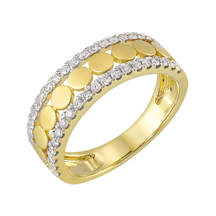 14Kt YEllow Gold Diamond 1/3Ctw Ring