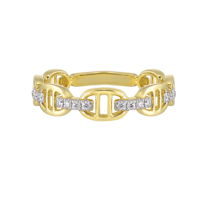 14Kt Yellow Gold Diamond 1/10Ctw Ring
