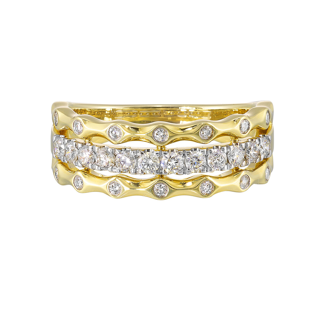 14Kt Yellow Gold Diamond 1/2Ctw Ring